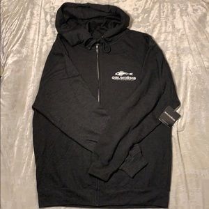 Men’s Grundens hooded zip sweatshirt